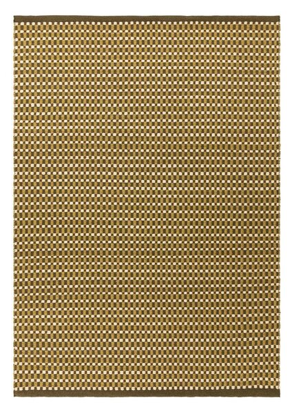 Khaki ručně tkaný koberec s příměsí vlny 120x170 cm Ember – MADE