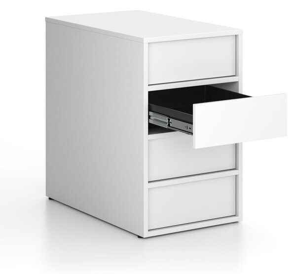 Kancelářský přístavný kontejner FRAME, 428 x 763 x 721 mm, bílá