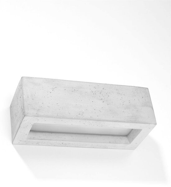 Nástěnné svítidlo Vega, 1x betonové stínítko, (30 cm)