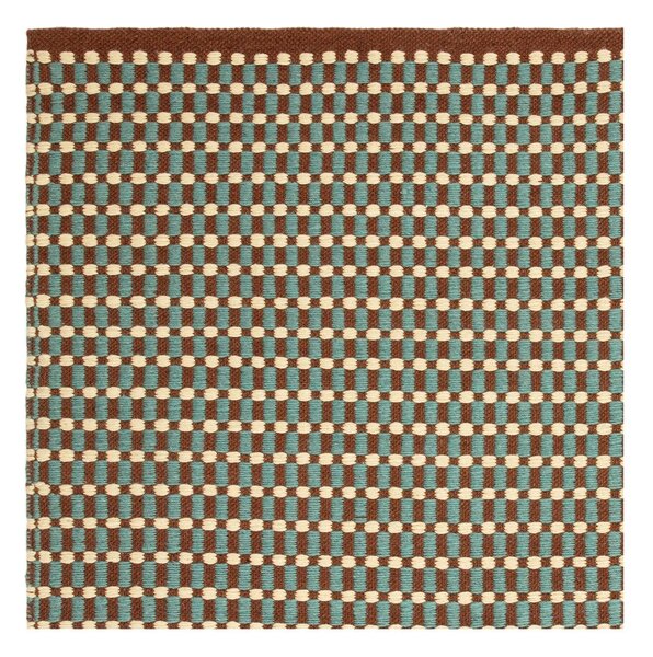 Zelenomodrý ručně tkaný koberec s příměsí vlny 120x170 cm Ember – MADE