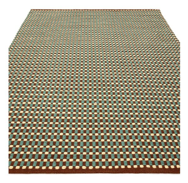 Zelenomodrý ručně tkaný koberec s příměsí vlny 120x170 cm Ember – MADE