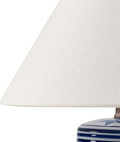 Stolní lampa ARUNCA Porcelán Bílá/Modrá