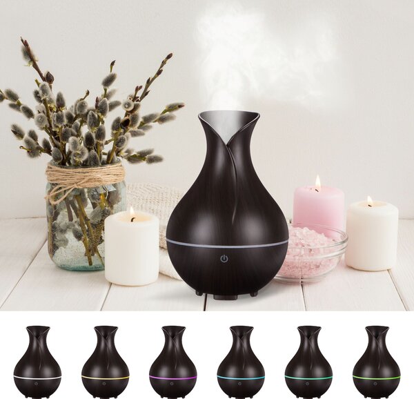 Aroma difuzer Bloom tmavé dřevo 200ml SIXTOL