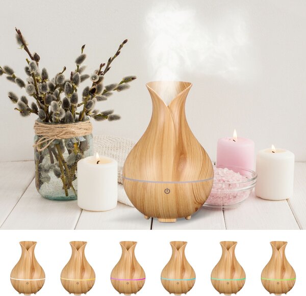 Aroma difuzer Bloom světlé dřevo 200ml SIXTOL