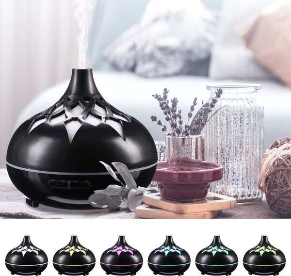 Aroma difuzer Palm černý lesk 500ml SIXTOL