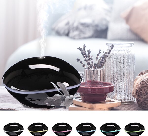 Aroma difuzer Stone černý lesk 500ml SIXTOL