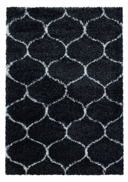 Moderní kusový koberec Salsa Shaggy 3201 anthrazit | Černá Typ: 120x170 cm