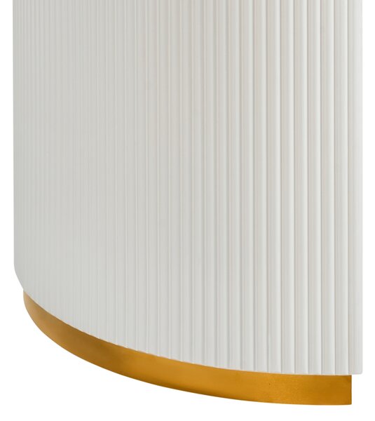 Rozkládací jídelní stůl DULVERTON Bílá 160/200 cm 90 cm