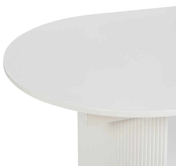 Rozkládací jídelní stůl DULVERTON Bílá 160/200 cm 90 cm