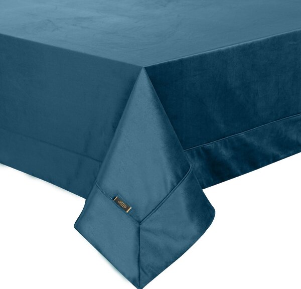 UBRUS VELVET 145X260 CM TMAVĚMODRÝ