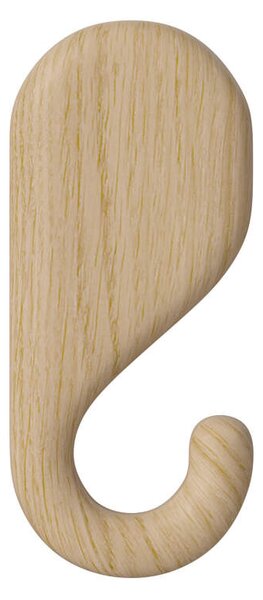 Bolia Nástěnný věšák Nob 11.5 cm, white pigmented oiled oak