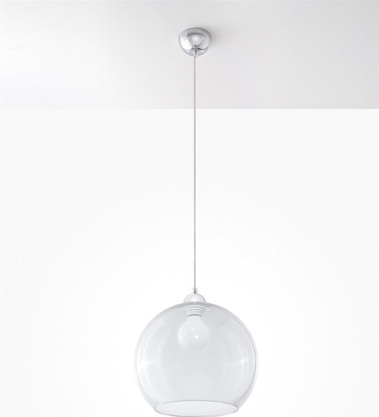 Závěsné svítidlo Ball, 1x transparentní skleněné stínítko