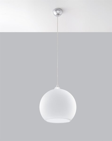 Sollux Lighting Závěsná lampa - Ball - bílá