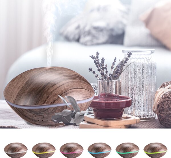 Aroma difuzer Stone šedé dřevo 500ml SIXTOL