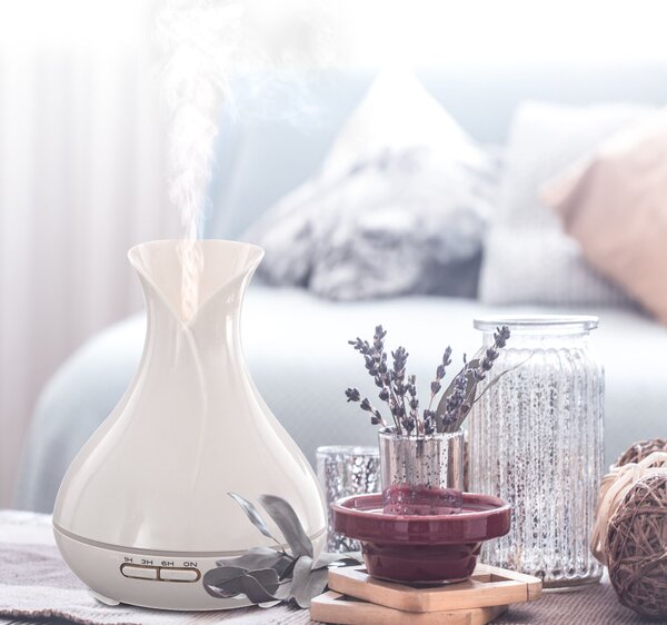 Aroma difuzer Vulcan bílý lesk 350ml SIXTOL