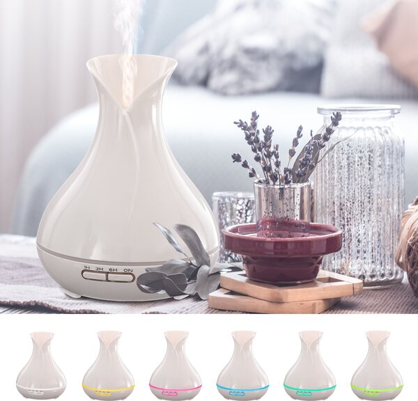Aroma difuzer Vulcan bílý lesk 350ml SIXTOL