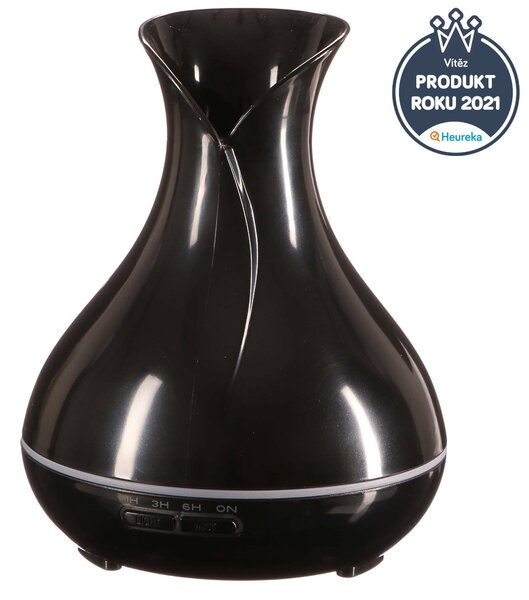 Aroma difuzer Vulcan černý lesk 350ml SIXTOL