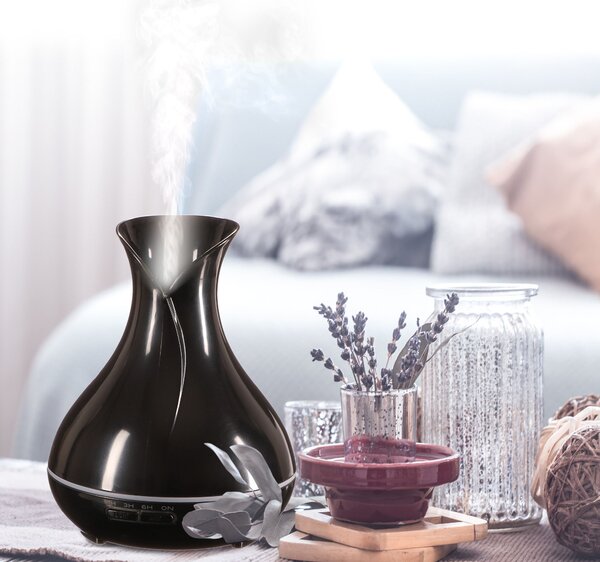 Aroma difuzer Vulcan černý lesk 350ml SIXTOL