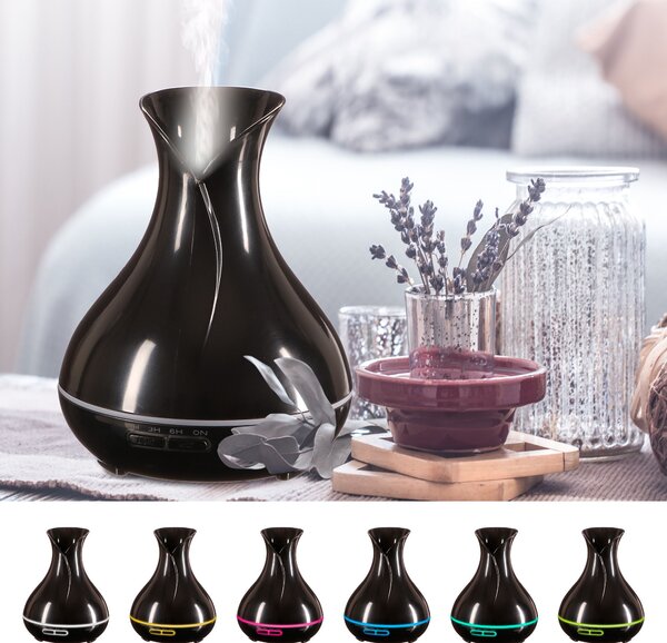 Aroma difuzer Vulcan černý lesk 350ml SIXTOL