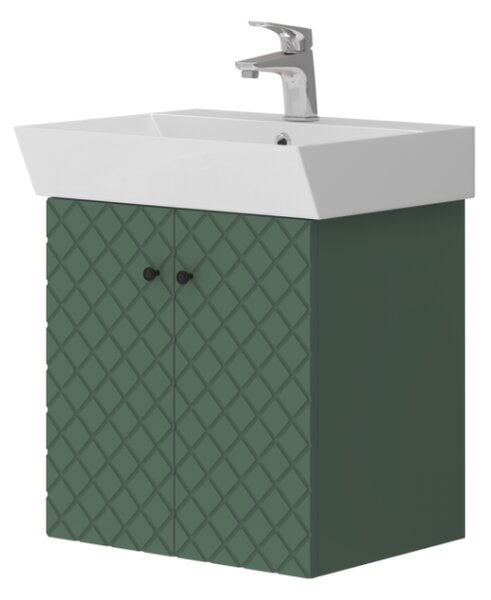 Lavedo Tessera Green 50 koupelnová skříňka s umyvadlem