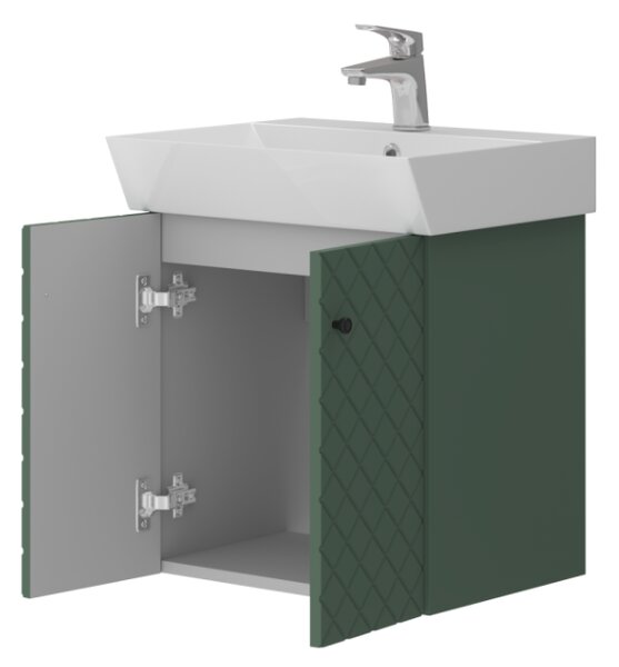 Lavedo Tessera Green 50 koupelnová skříňka s umyvadlem