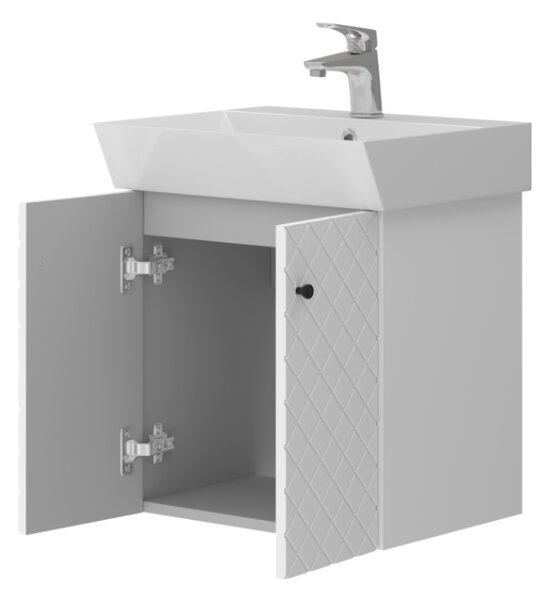 Lavedo Tessera White 50 koupelnová skříňka s umyvadlem