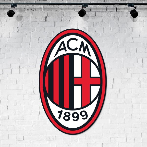DUBLEZ | Barevná dekorace na stěnu - AC Milan