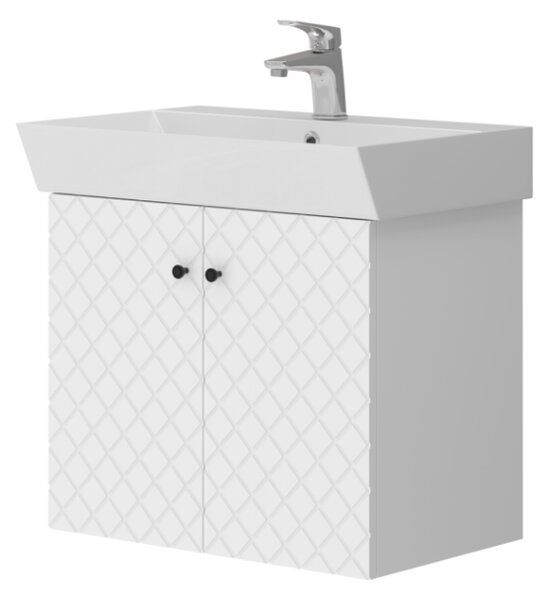 Lavedo Tessera White 60 koupelnová skříňka s umyvadlem