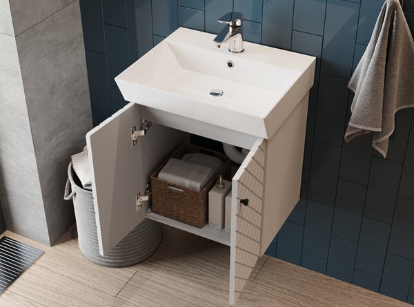 Lavedo Tessera White 60 koupelnová skříňka s umyvadlem