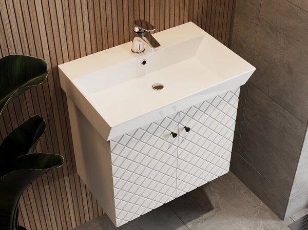 Lavedo Tessera White 60 koupelnová skříňka s umyvadlem