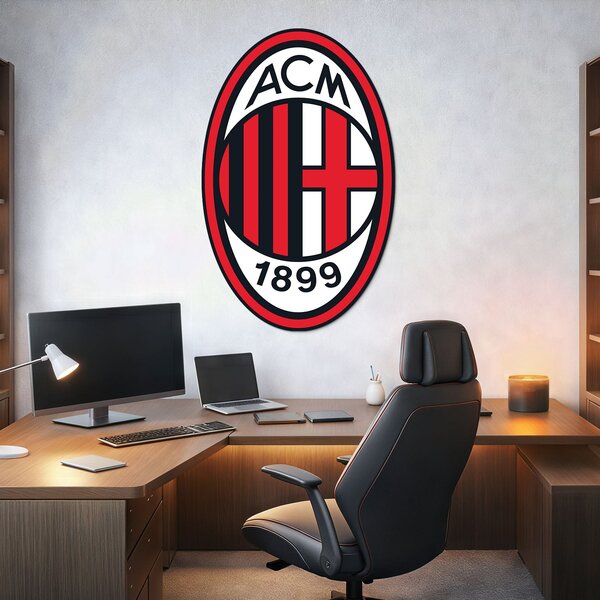 DUBLEZ | Barevná dekorace na stěnu - AC Milan