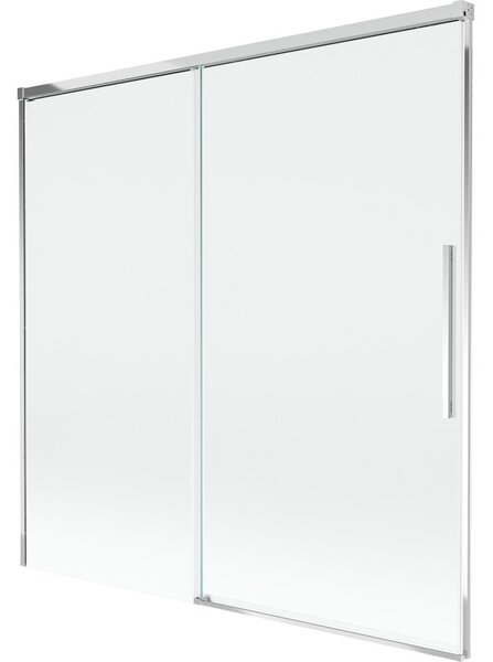 Mexen Rox posuvná dvoudílná vanová zástěna 160 x 150 cm, transparentní, chrom - 8C9-160-001-01-00
