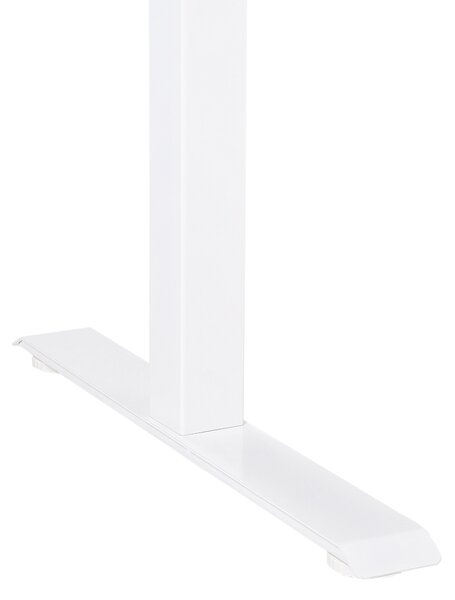 Manuálně výškově nastavitelný pracovní stůl DESTINES 120 cm 72 cm Světle hnědá/Bílá