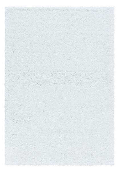 Chlupatý kusový koberec Fluffy Shaggy 3500 white | Bílá Typ: 120x170 cm