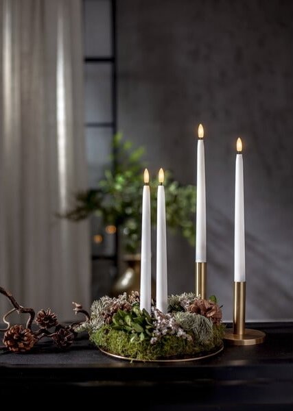 Dobíjecí LED svíčky Flamme – set 4 ks + dobíjecí stanice