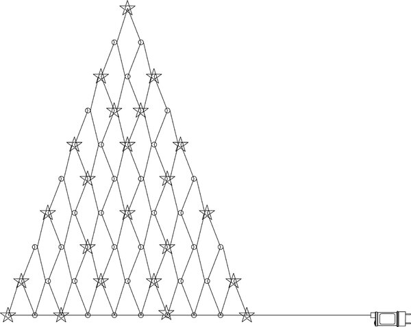 Světelná LED dekorace Star / Tree