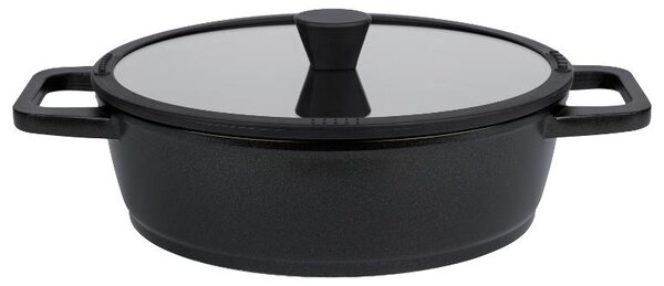 Livarno home Hliníková servírovací pánev, Ø 28 cm (černá) (100383587001)