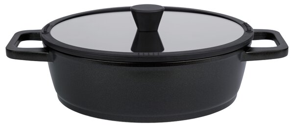 Livarno home Hliníková servírovací pánev, Ø 28 cm (černá) (100383587001)