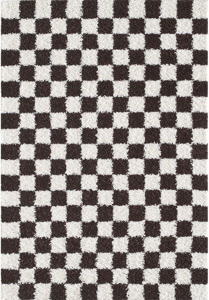 Hnědý/krémový koberec 80x150 cm Grida – ESTE