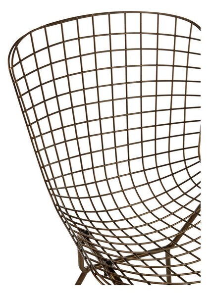 Kovová jídelní židle v bronzové barvě District – Premier Housewares