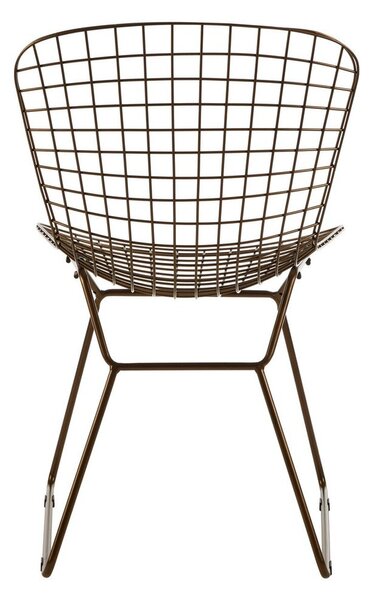 Kovová jídelní židle v bronzové barvě District – Premier Housewares