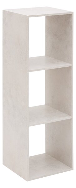 Modulární regál 3 přihrádky, 34,5 x 32 x 100,5 cm - béžový