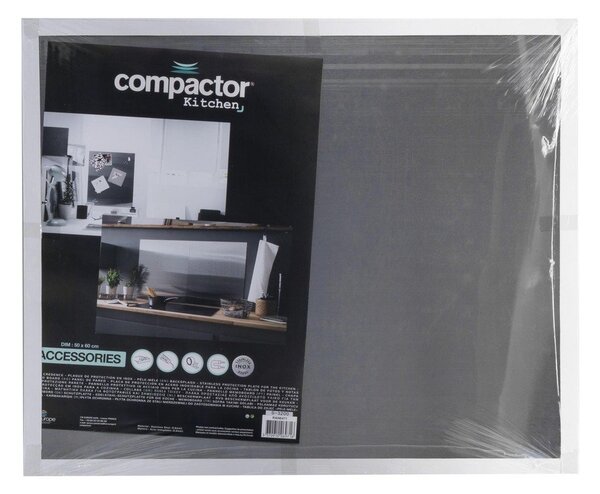 Kryt na zeď u sporáku z nerezové oceli 50x60 cm Splash – Compactor
