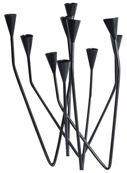 Svícen MATOSINHOS Kov 54 cm Černá