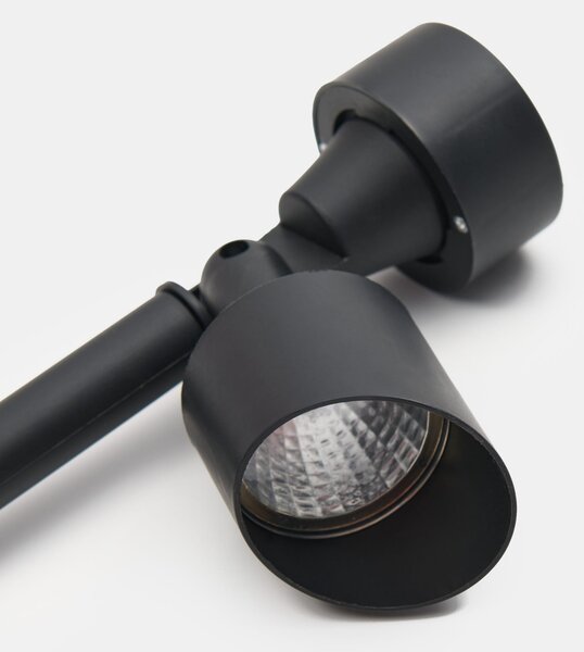 Sinsay - Solární LED zahradní reflektor k zapíchnutí do země - černá