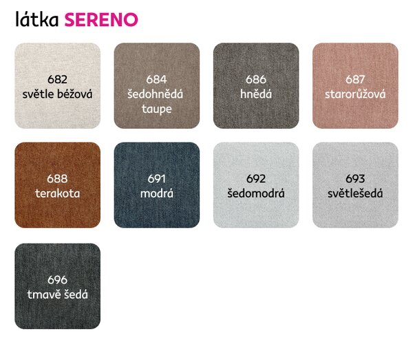 KONDELA Sedací souprava, smetanová látka Majestic, SEGORIA LUX