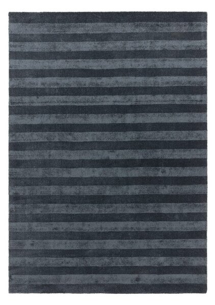 Tmavě modrý ručně tkaný koberec z recyklovaných vláken 160x230 cm Connor – MADE