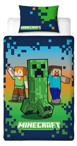 Dětské povlečení MINECRAFT HEROES barevné Rozměr povlečení: 70 x 80 cm | 140 x 200 cm