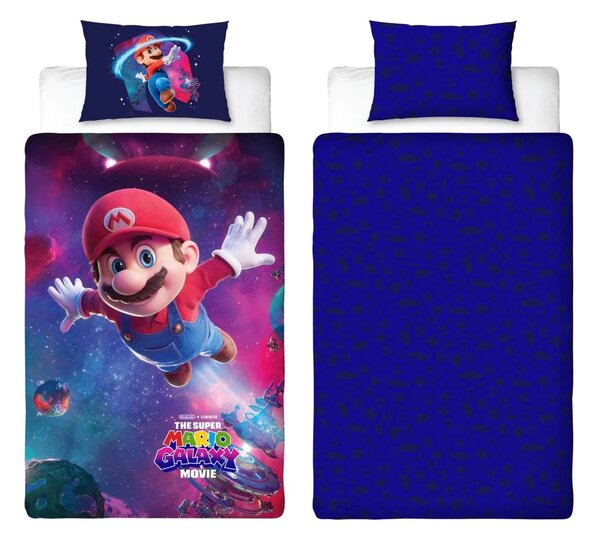 3D Bavlněné povlečení MARIO GALAXY barevné, 100% bavlna Rozměr povlečení: 70 x 80 cm | 140 x 200 cm