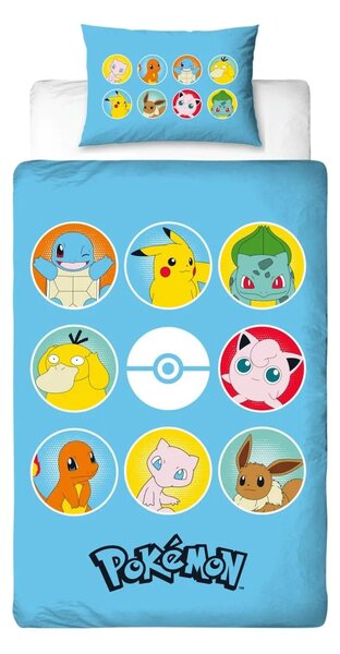 Dětské povlečení POKÉMON TEAM barevné Rozměr povlečení: 70 x 80 cm | 140 x 200 cm